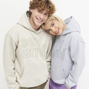 Severni Signature Slogan Heavyweight Oversized Hoodie